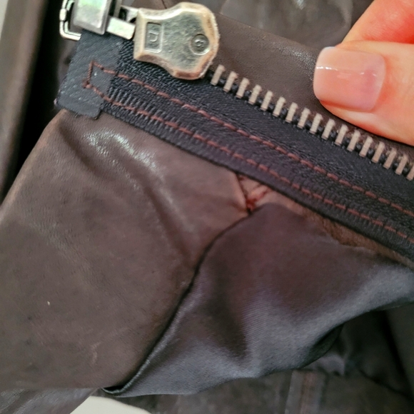 Grai Brand Leather Cropped Minimal Moto Jacket HIGH QUALITY XS - Picture 11 of 14